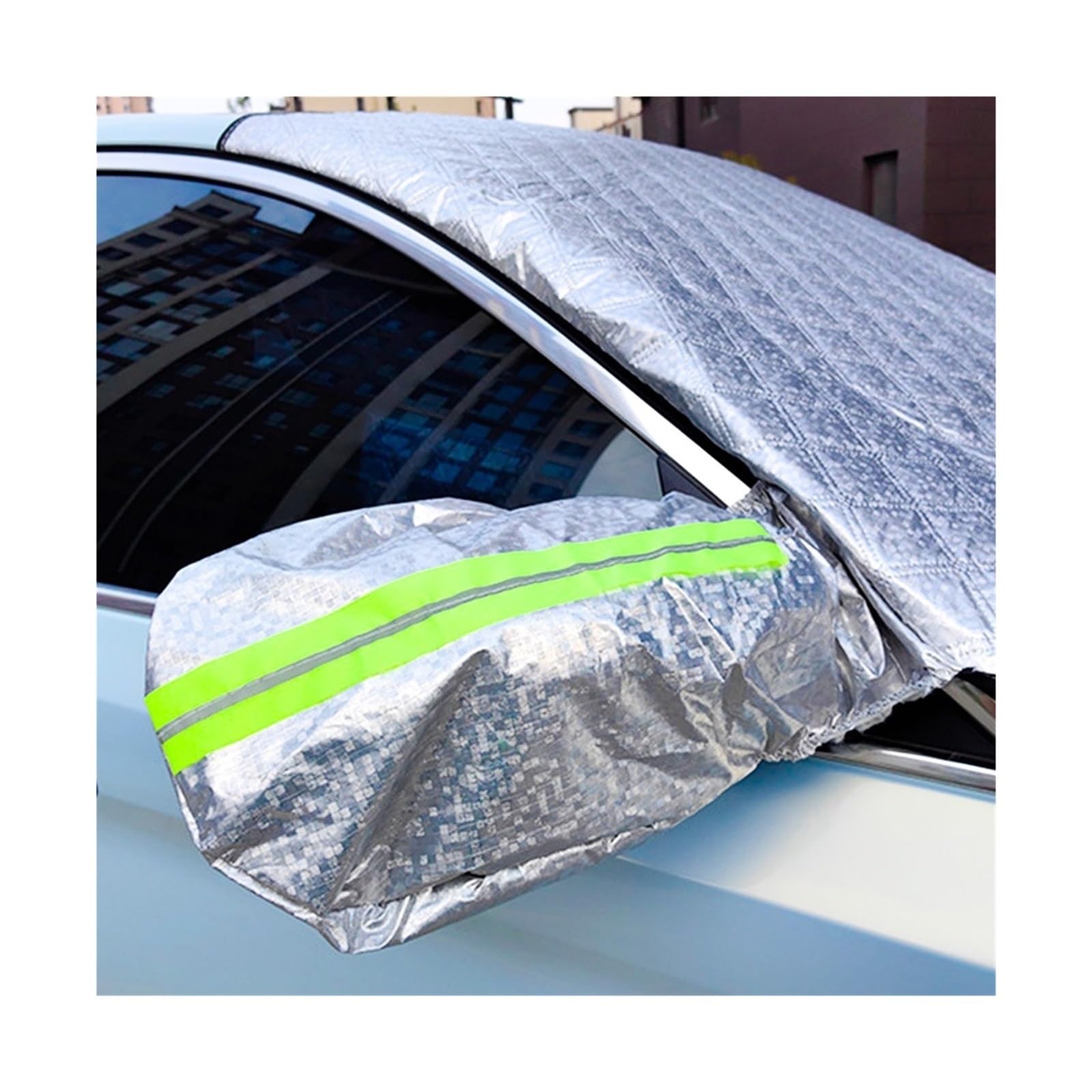 Bache Pare Brise Protection Agrandir la Couverture de Neige Voiture Hiver Pare-Brise Pare-Neige Coupe-Vent imperméable fenêtre Glace pour SUV berline