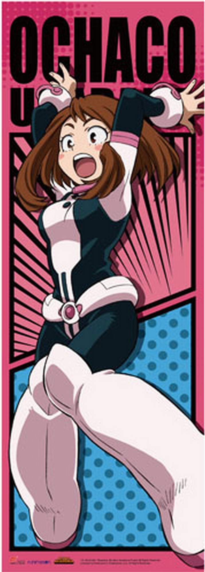 Great Eastern Entertainment My Hero Academia-Ochaco Battle Suit Human Size Wall Scroll Pergamino de Muro, Multicolor