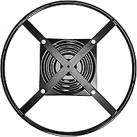 Vista 4 de Base de anillo reclinable de 22 pulgadas, silla de metal resistente, parte inferior giratoria de repuesto con placa de 10 pulgadas