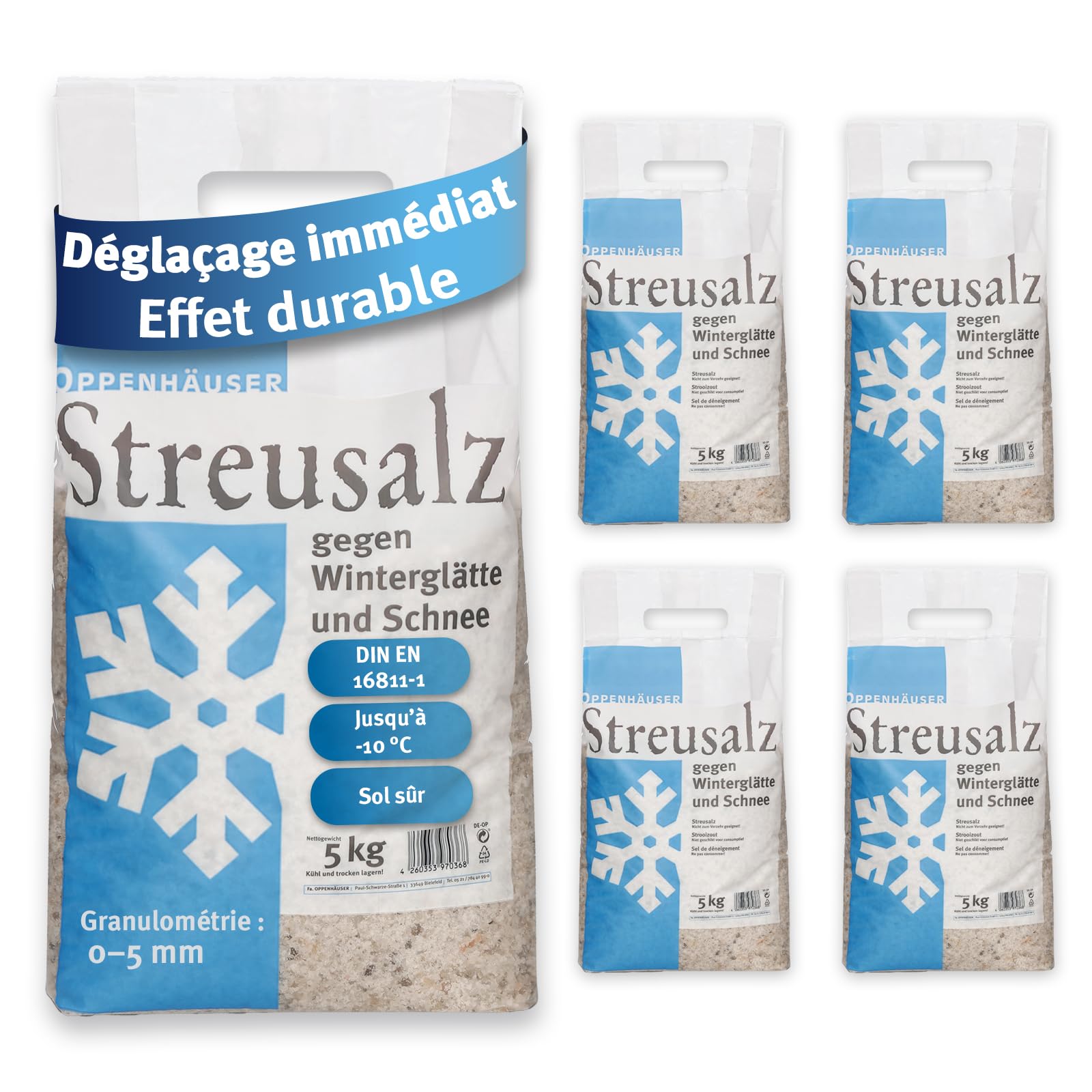 sel de déneigement 25kg
