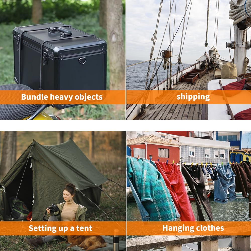 Forte Imbracatura Resistente Della Corda Del Cavo Del Filo Di Acciaio Con L'ancora Di Sicurezza - Foto 6