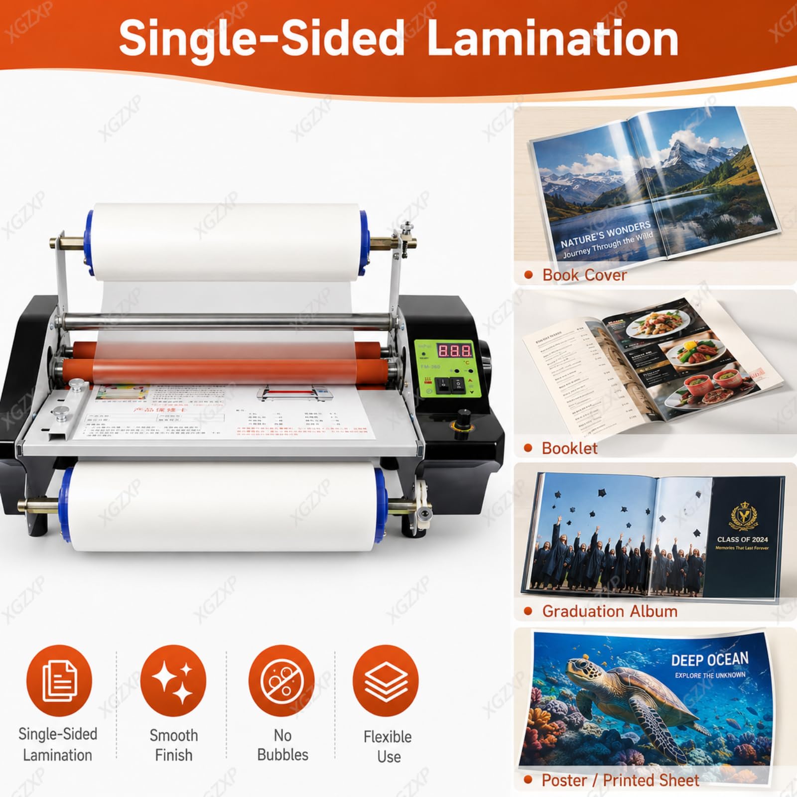 Plastificatrice A Caldo E A Freddo, con Display Digitale E velocità Regolabile in Continuo, per Fogli A3/a4, Uno O Entrambi I Lati, per Documenti, Carte E Foto