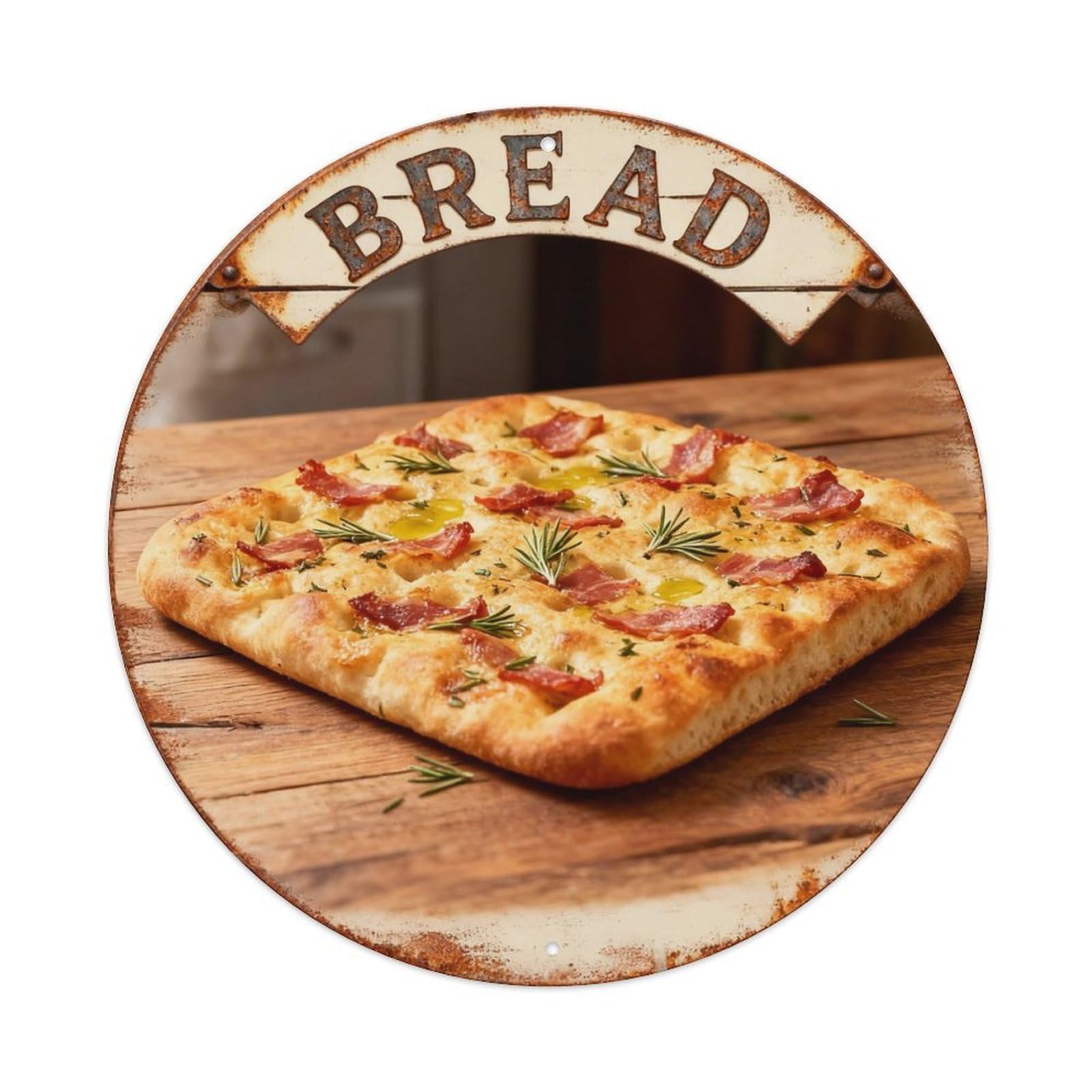 Bread Sign Metal Tin Sign Plaque