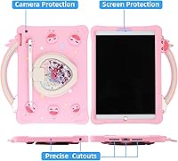 Vista 5 de Funda de unicornio con mango de arcoíris súper linda: compatible con Samsung Galaxy Tab A7 Lite de 8.7 pulgadas, funda protectora para Galaxy Tab A7