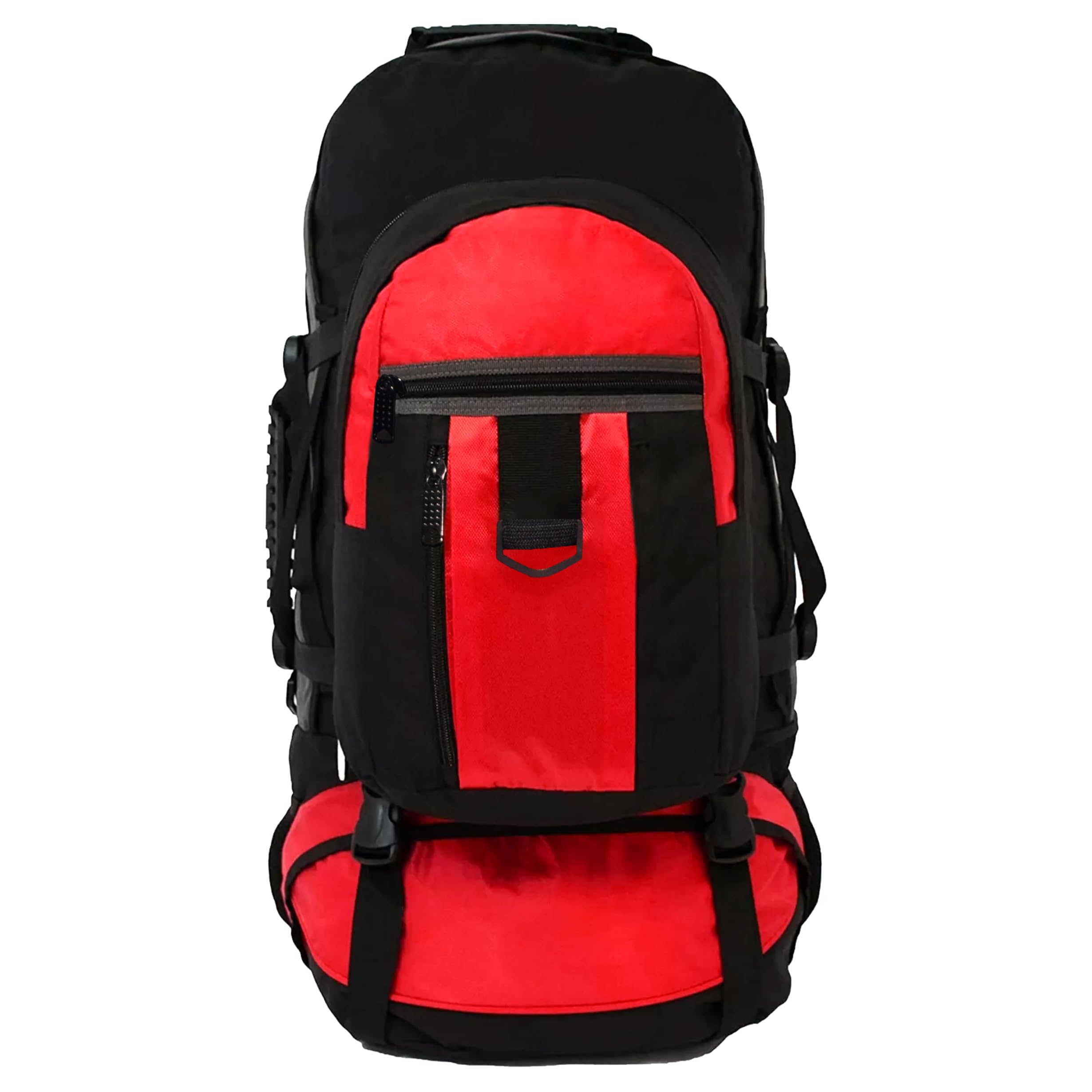 Extra Large Hiking Camping Detachable Small Backpack Rucksack (Red, 100L)