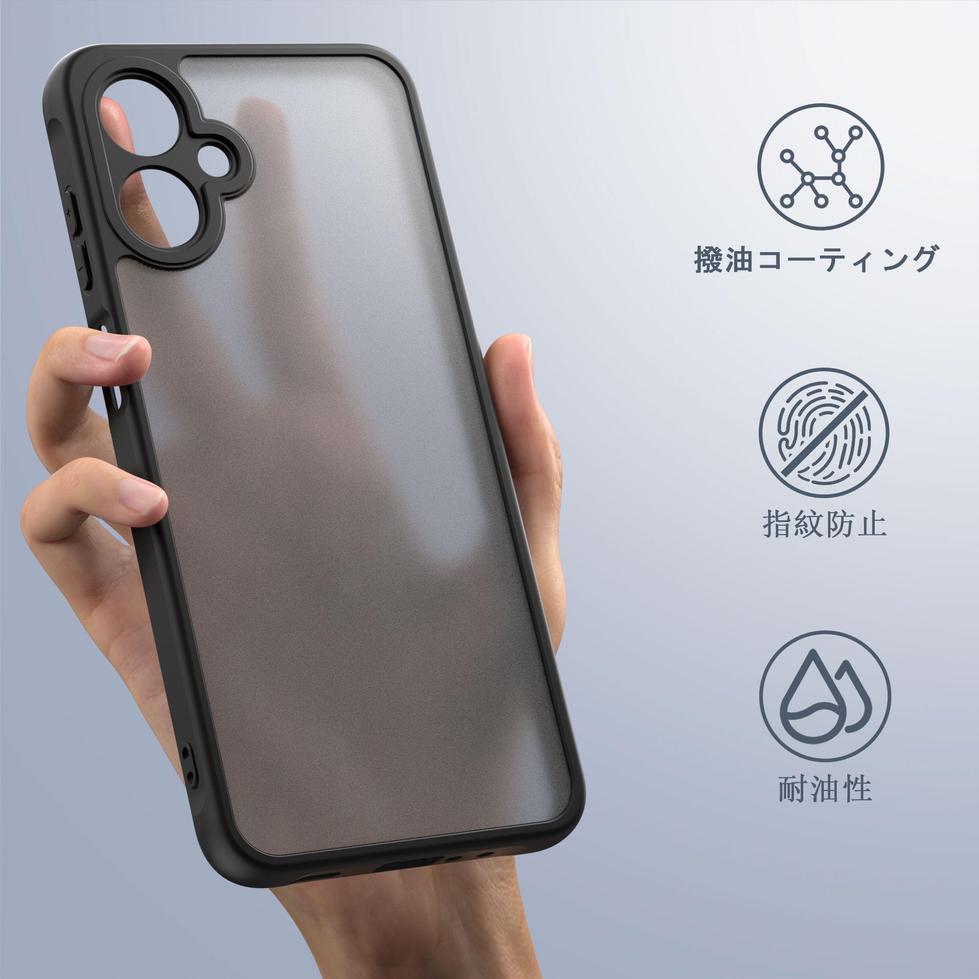 Amazon.co.jp: Galaxy A25 5G 用 ケース 耐衝撃 滑り止め 指紋防止 米