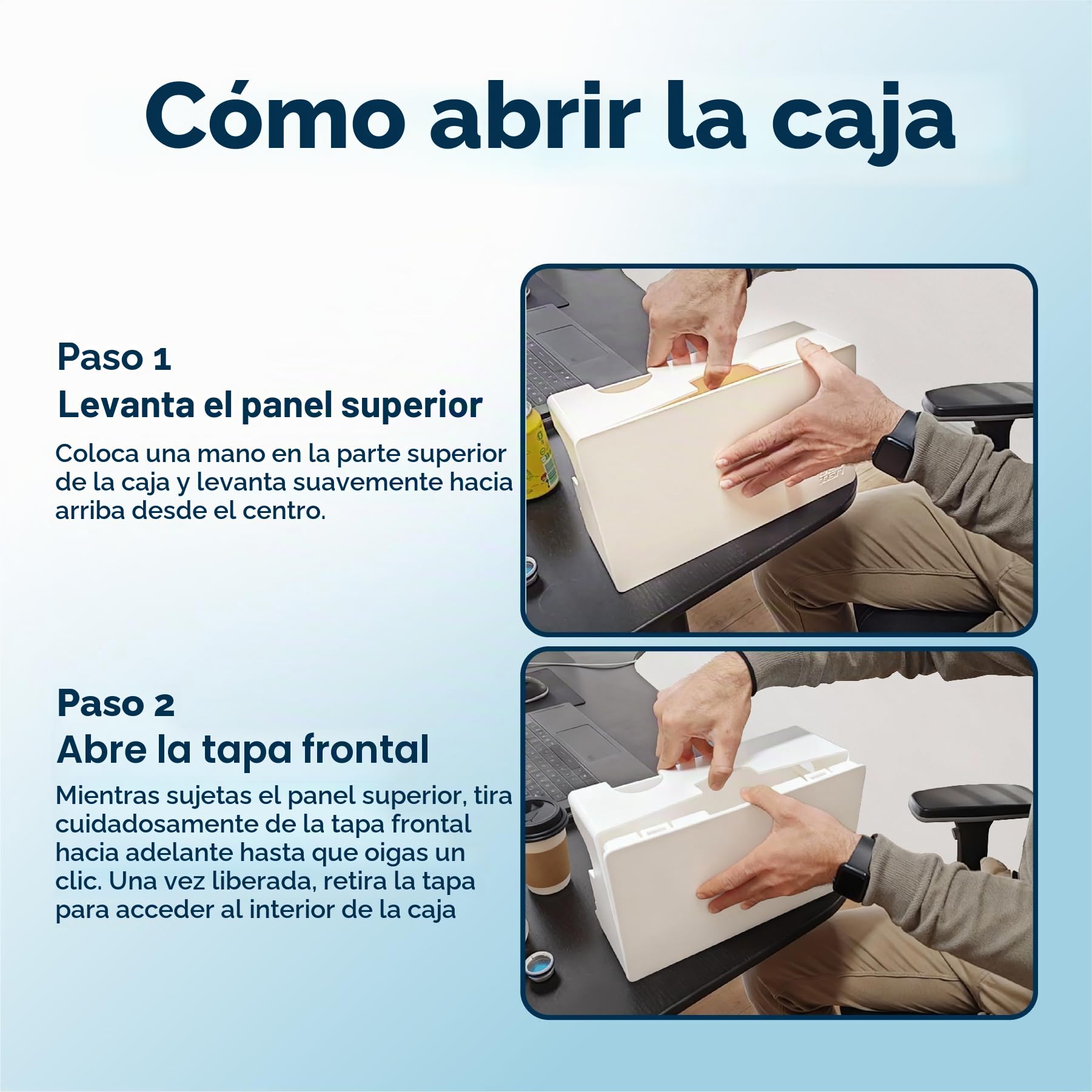 Caja de gestión de Cables para Cables, Elegante y Duradera Caja organizadora de Cables para Ocultar Cables y regletas, Caja de Cables de Montaje en Pared (Blanco)