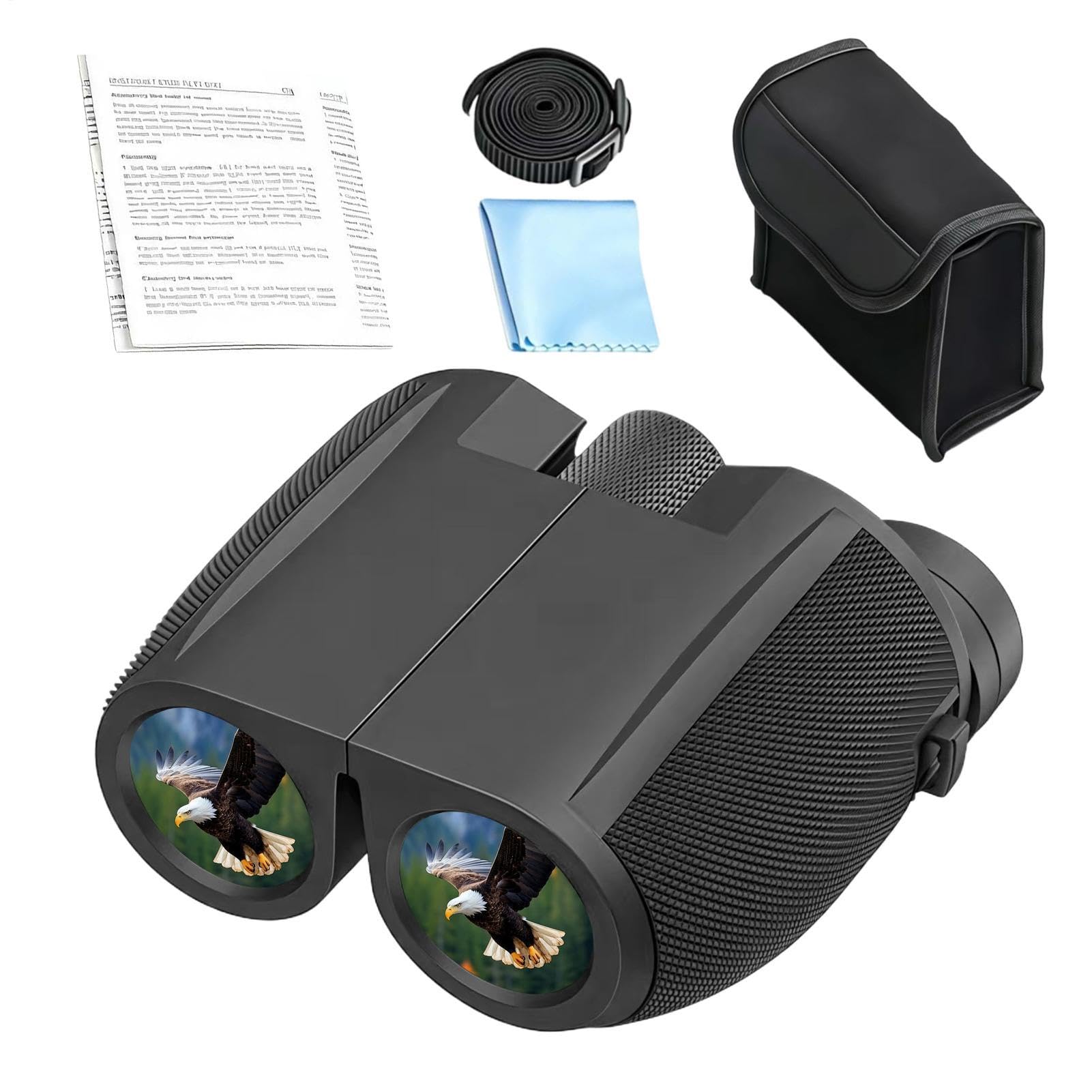 Lornetka do obserwacji ptaków, 10 x 25 w pełni powlekane soczewki, podróżna kompaktowa lornetka, dla żeglarzy, turystów, podróżników, kamperów, fotografów, na kemping, wędkowanie, podróże, koncerty