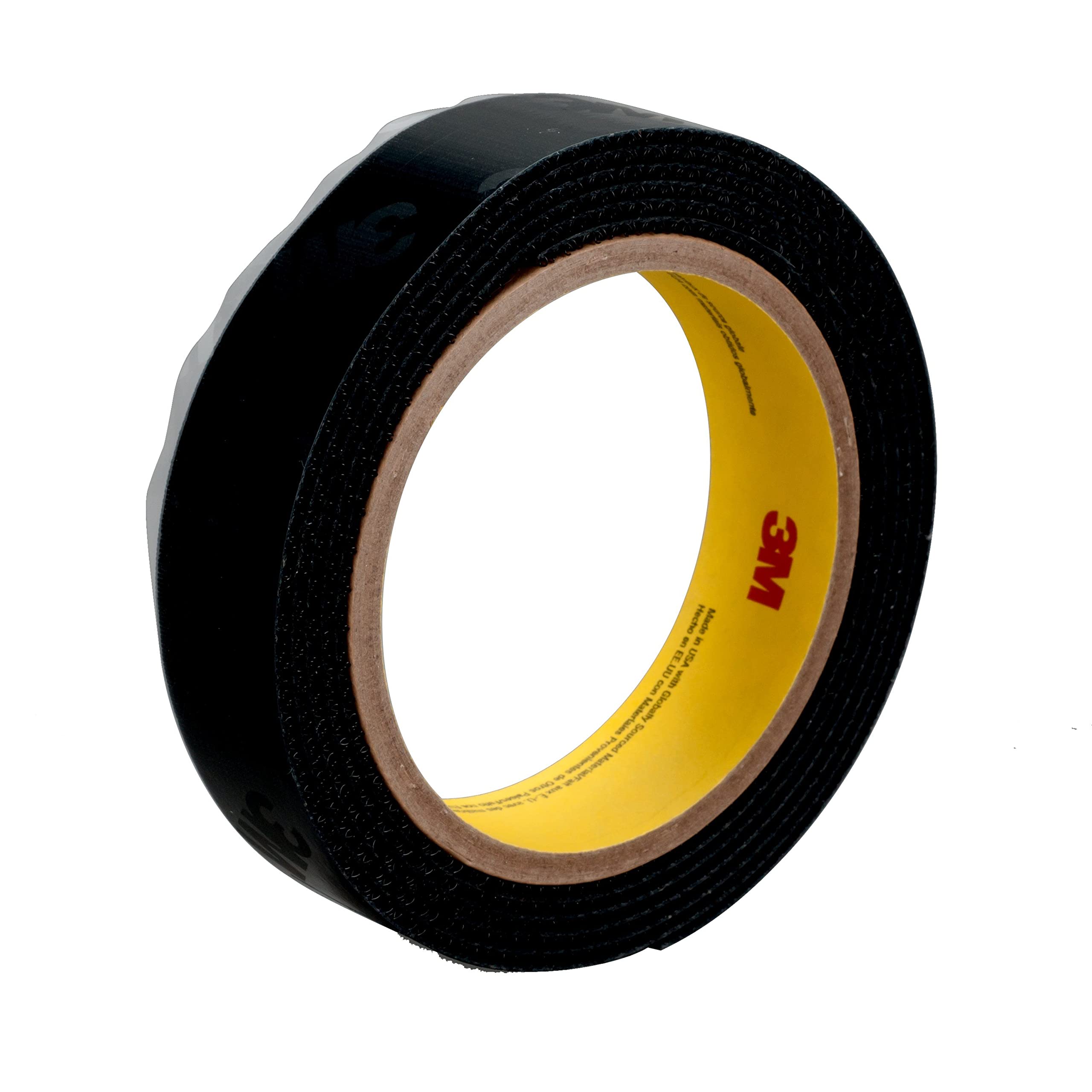 3MScotchmate SJ3572 Black Hook & Loop Tape - Hook with 300 hooks/in Stem Count - 3/4 in Width x 50 yd Length - 87384 [PRICE is per ROLL]