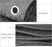 Vista 6 de Eforcurtain - Cortina de ducha resistente para hotel, tela impermeable para baño