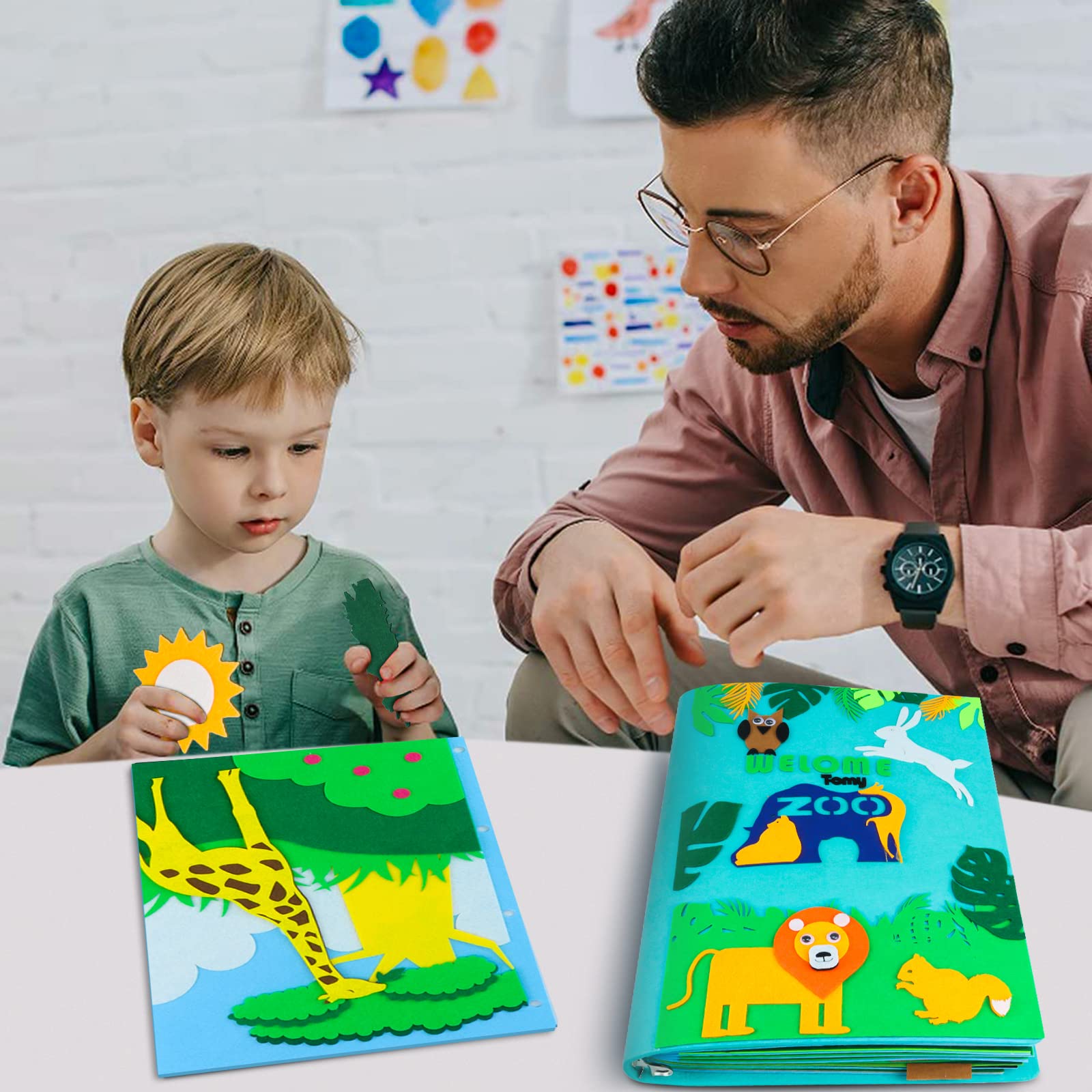 Kit De Costura Con Fieltro Para Niños - 12 Animales Del Bosque DIY, Manualidades Educativas Y Creativas