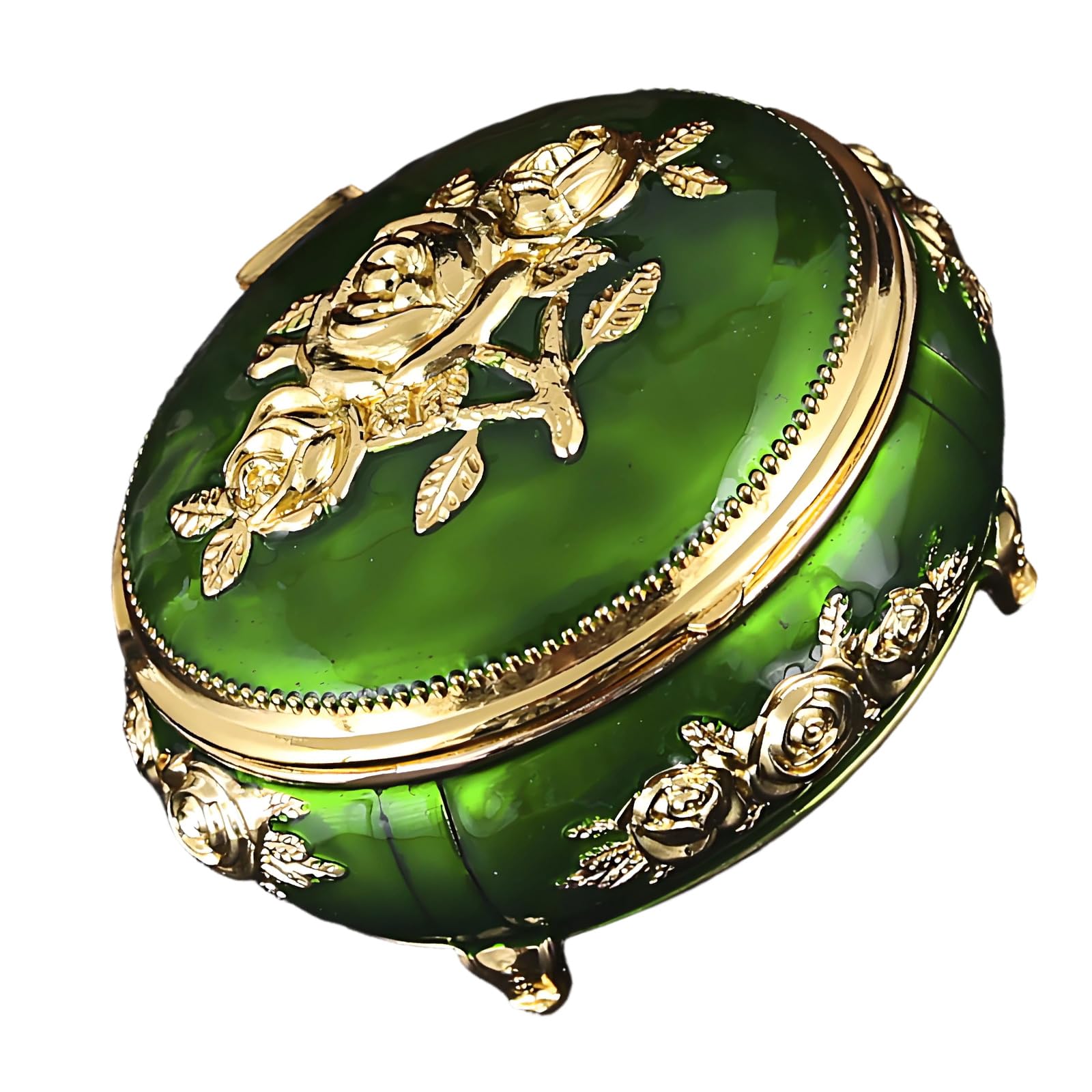 Jazuaiao Sophisticated European Collection Jewelry Box Constructed with Alloy for Secure Storage Elegant Storage