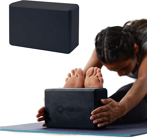 Gaiam Yoga Block - Supportive Latex-Free Eva Foam - Soft...