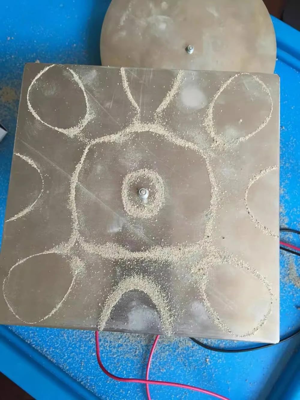 Dimostratore di Anelli di Risonanza a Figura di Chladni, Generatore di Vibrazioni per L'insegnamento Della Fisica Oscillatore Da Laboratorio Strumento Sperimentale