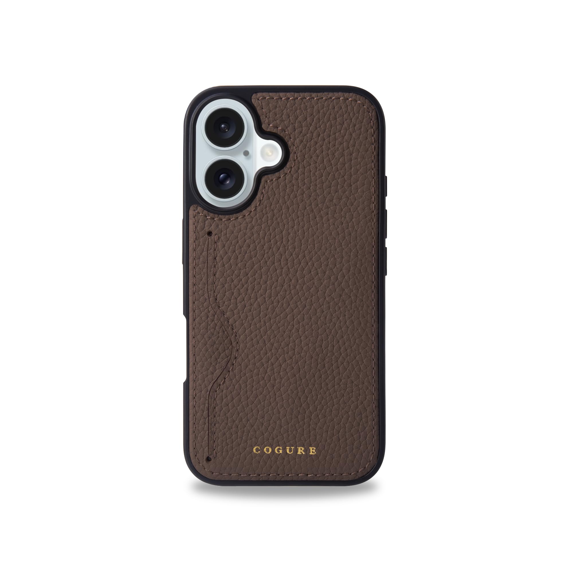 【色:エトープ_サイズ:iPhone16】COGURE コグレ iPhone16 Amazon.co.jp: COGURE コグレ iPhone16 ケース 本革 シュリンクカーフ