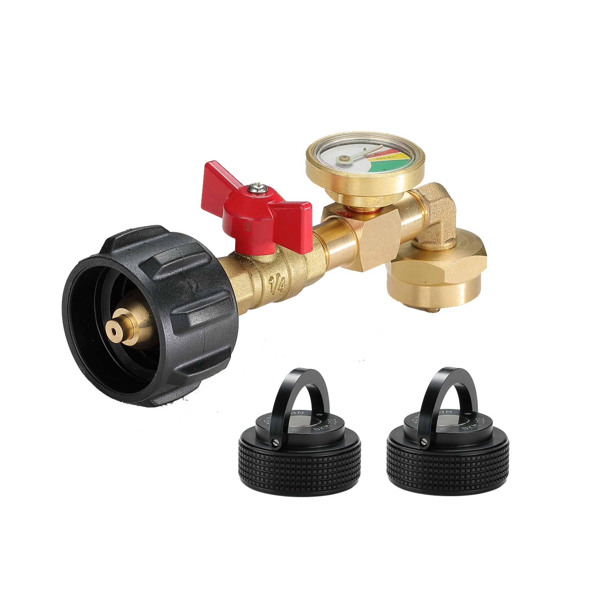 Adaptateur de recharge de propane coudé QCC1 anti-fuite pour sécuriser votre petit réservoir