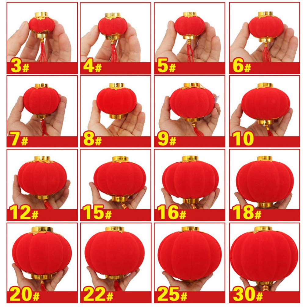 30 Mini Lanternes Chinoises Rouges - Décoration De Fête, Nouvel An, Mariage, Ambiance Festive - 3