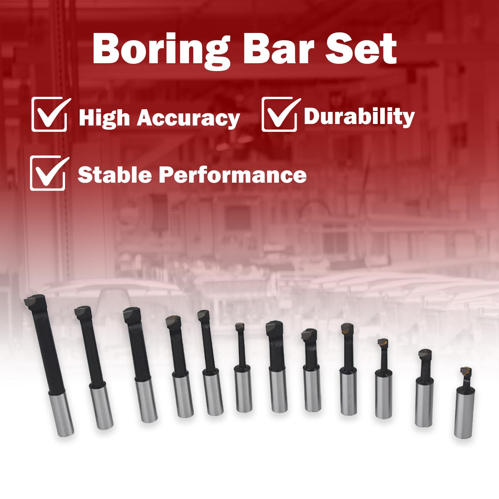 Carbide Boring Bar Set - Precision Drilling -2