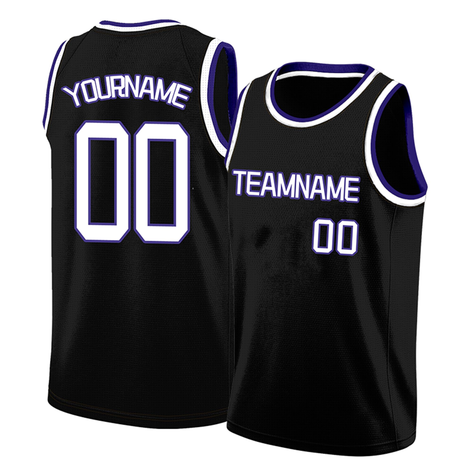 Custom Basketball Jersey - Printed or Embroidered Team Name, Number &amp; Logo, Athletic Shirt for Men, Boys &amp; Youth