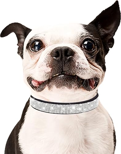 Miniatura 5 de Collar brillante para perros pequeños, medianos y grandes, collares de perro con diamantes de imitación para perras y machos, collares de cachorros