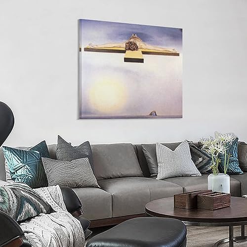 Vista 64 de 40 pinturas famosas de Dali - Salvador Dalí - El Ángelus arquitectónico del mijo - Póster artístico en lienzo y arte de pared, póster moderno