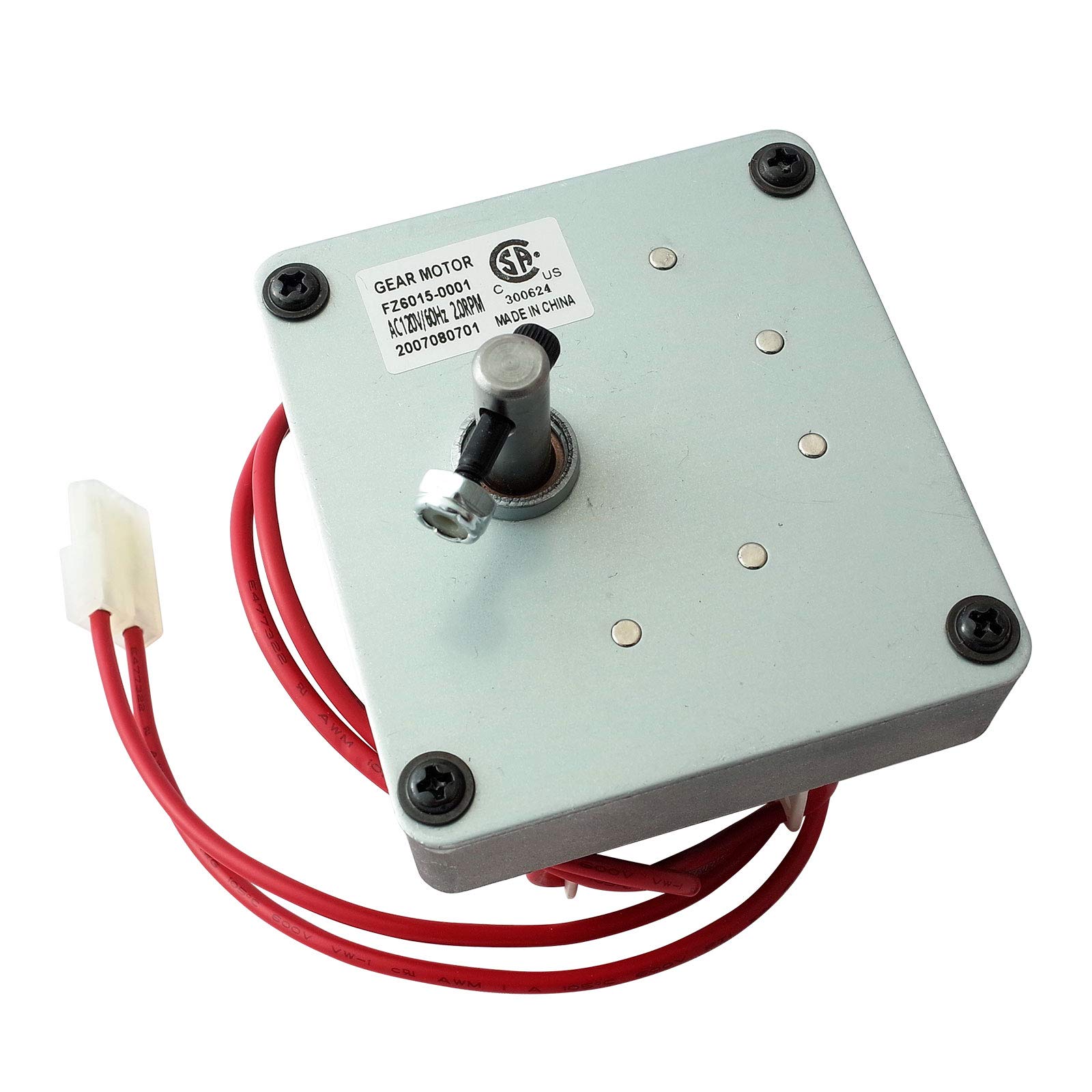 dibay Upgraded Auger Motor Replacement for Pit Boss, Traeger, Camp Chef Pellet Grill Smoker Motor Parts, 2.0RPM/ AC120V/ 60Hz