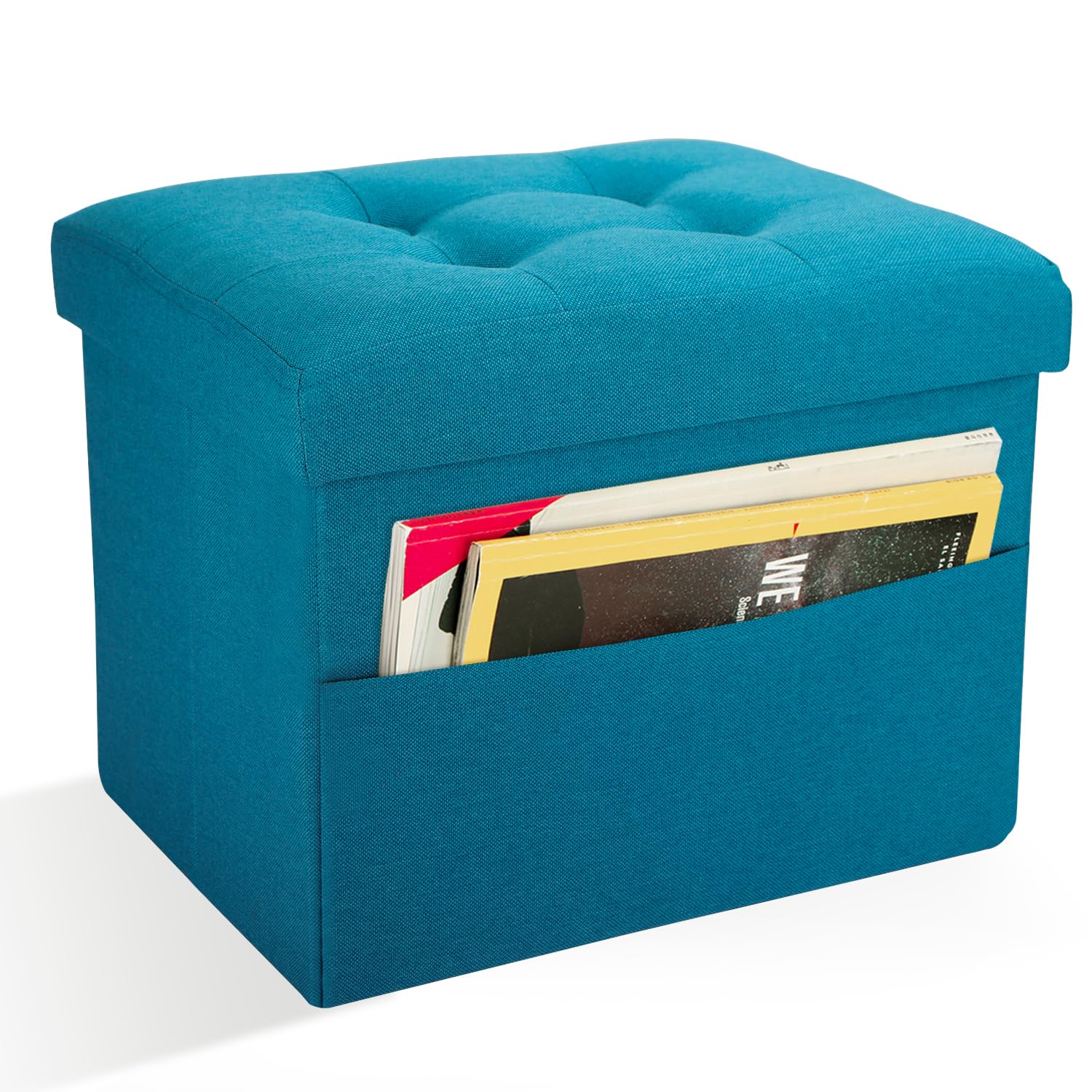 Docvania Ottoman Storage Ottoman Foot Rest Stool Foldable Bench Student Dormitory Bedroom and Entryway Storage 17 X 13 X 13