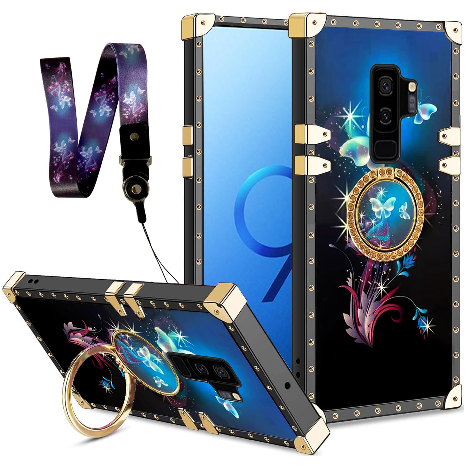 スマホアクセサリー Samsung s9 Amazon.com: Easyscen for Samsung Galaxy S9 Plus Phone Case with