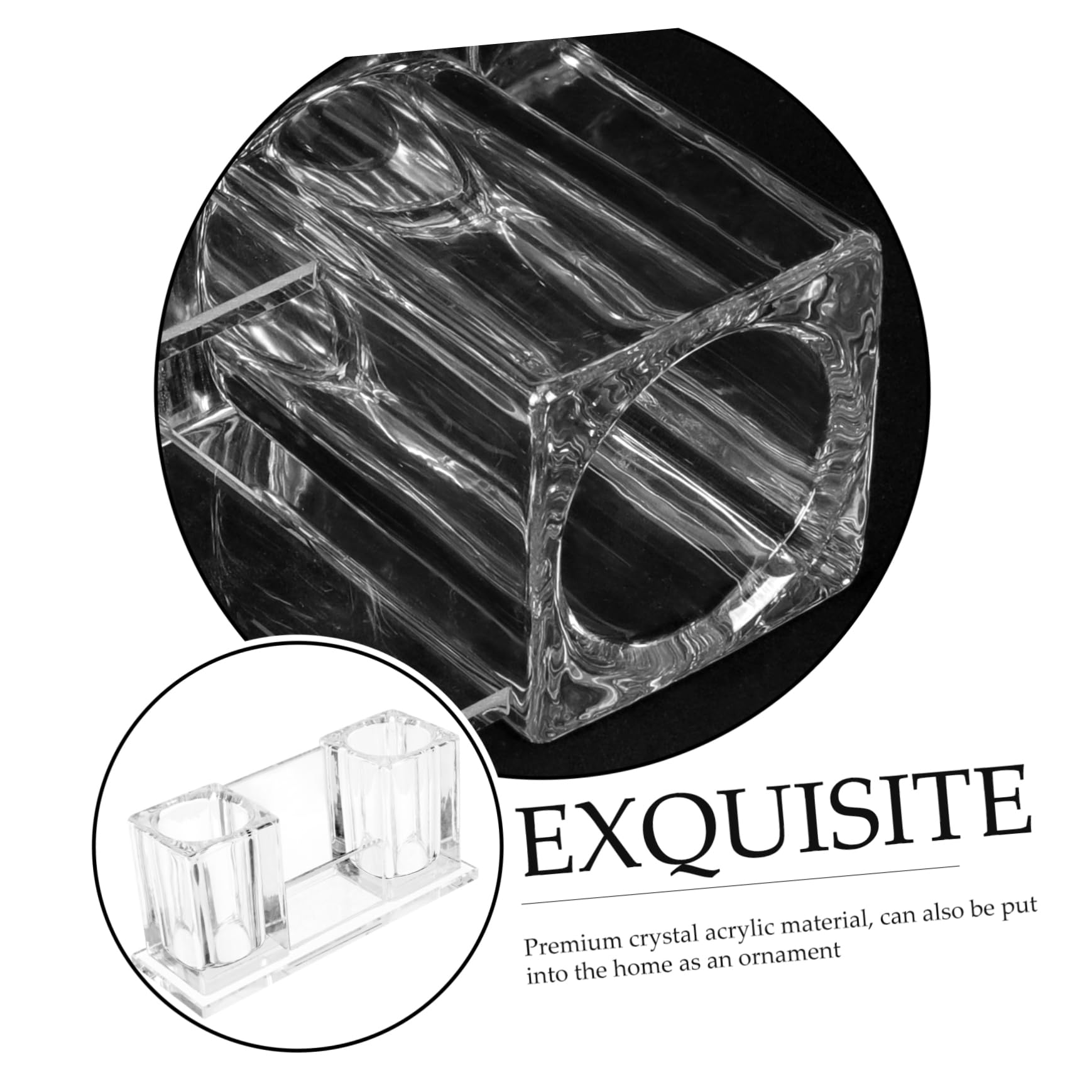 INOOMP Soporte de Micrófono de Acrílico Transparente Organizador Estable para Escritorio Base para Micrófono Ktv y Karaoke Almacenamiento Seguro y Duradero para Estudio y Podcasting