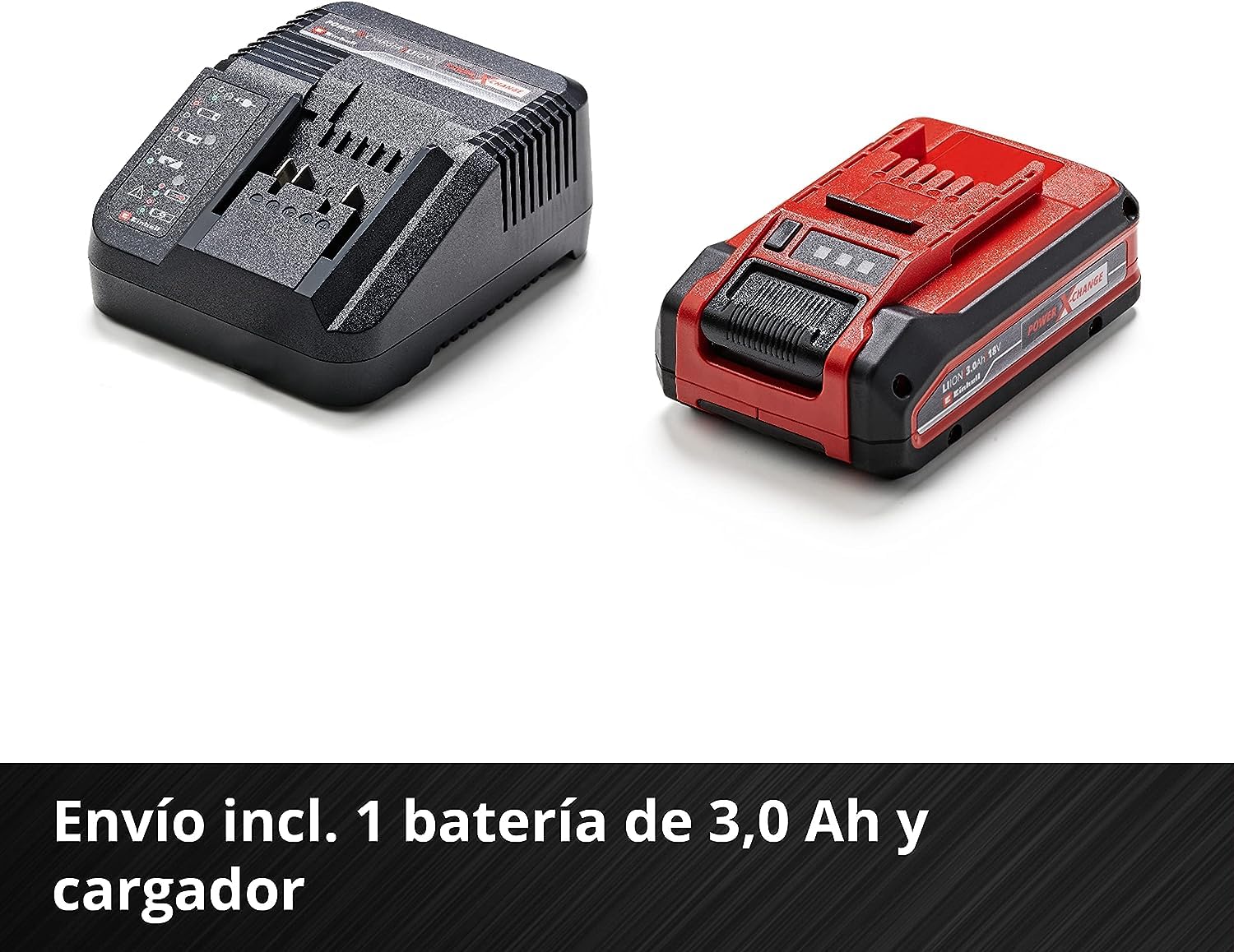 Einhell Cortacésped a batería GE-CM 18/30 Li Kit Power X-Change (18 V, 30 cm Ancho de Corte, hasta 150 m², Brushless, 25L Bolsa recolectora, 30-70 mm Altura de Corte, con 3,0 Ah batería y Cargador)