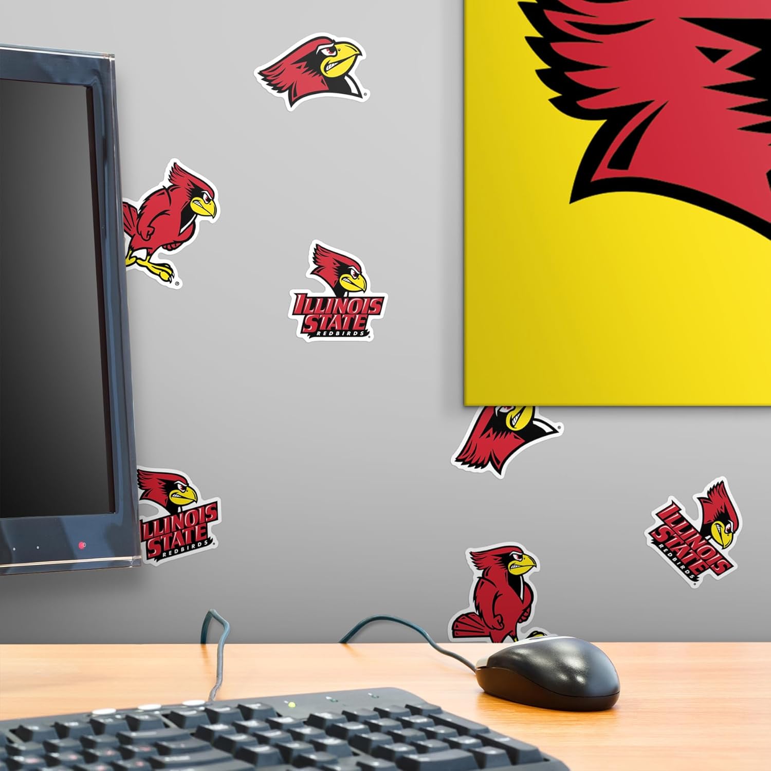 Illinois State University Secondary Logo 50ct Vinyl Large Deluxe Stickers Variety Pack - Laptop, Water Bottle, Scrapbooking, Tablet, Skateboard, Indoor/Outdoor - Image 6