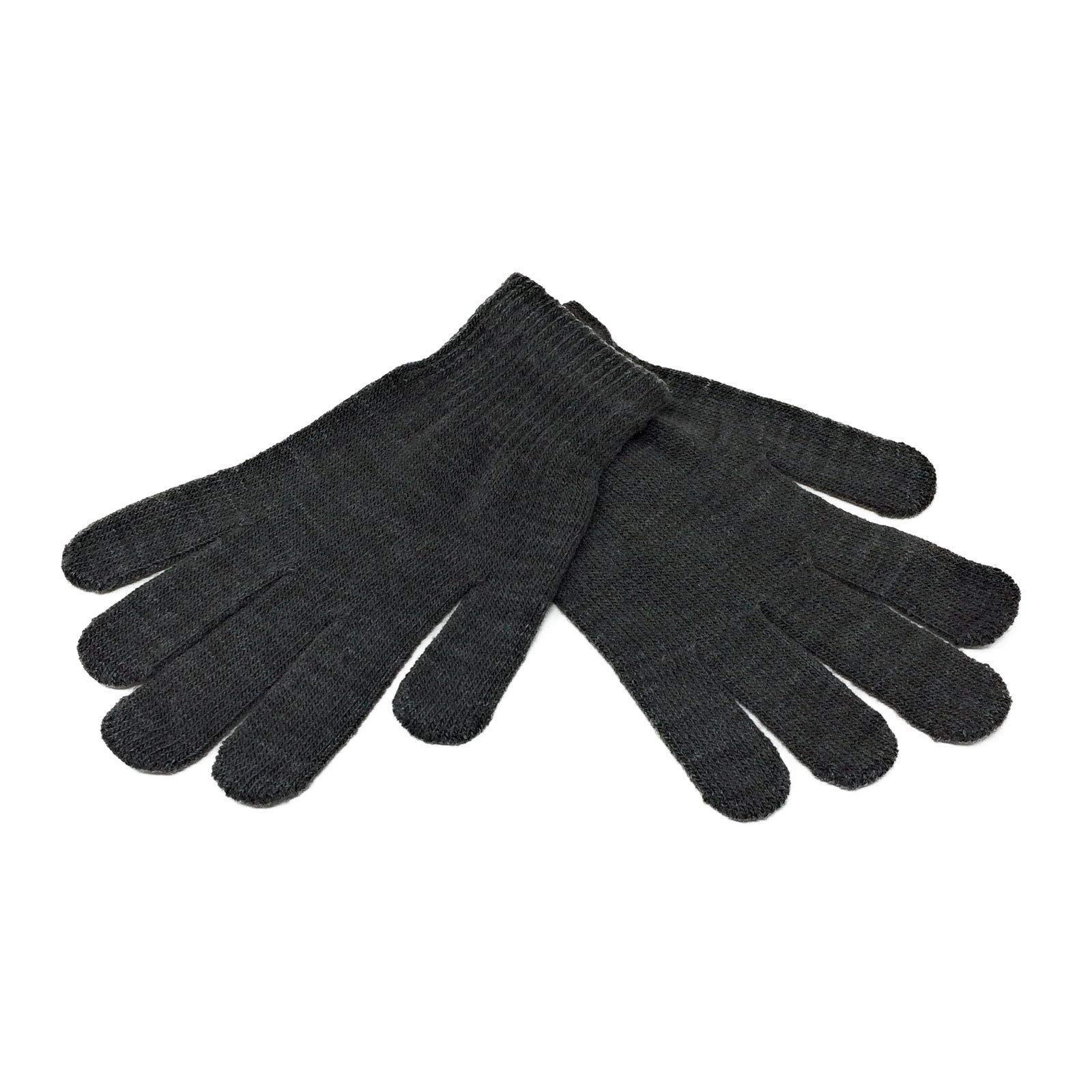 Ws Uk Unisex Dark Grey Adults Magic Winter Gloves [Dark Grey]