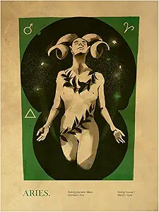 Trademark Fine Art Canvas Wall Art - Dionisis Gemos 'Aries print' Wall Art for Living Room, Bedroom, or Office Décor