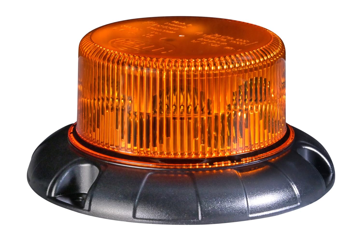 HELLA 2XD 066 147-001 LED-Strobe-type Beacon - K-LED Nano 50-12/24V - yellow (amber) - Bolted - Plug: Blade Terminal Sleeve - Quantity: 1