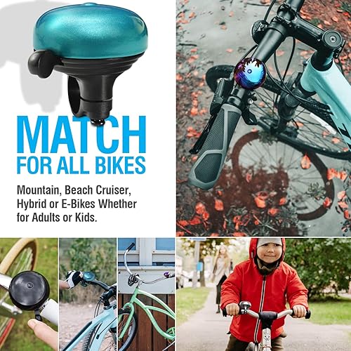 Miniatura 3 de MARQUE Campana de bicicleta para adultos y niños  Bonita campana de bicicleta con sonido nítido  Accesorios de bicicleta imprescindibles para MTB de