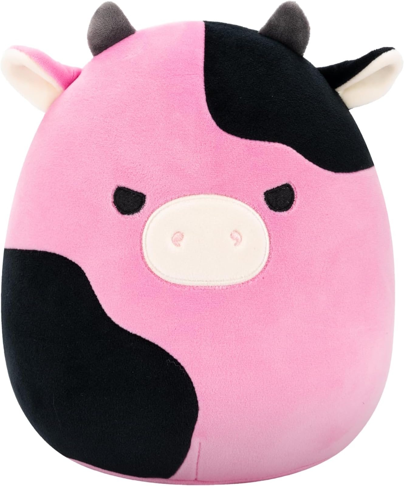 Squishmallows Original 8in Pollyanna The Black and Pink Cow โ Official Jazwares Plush (Little)