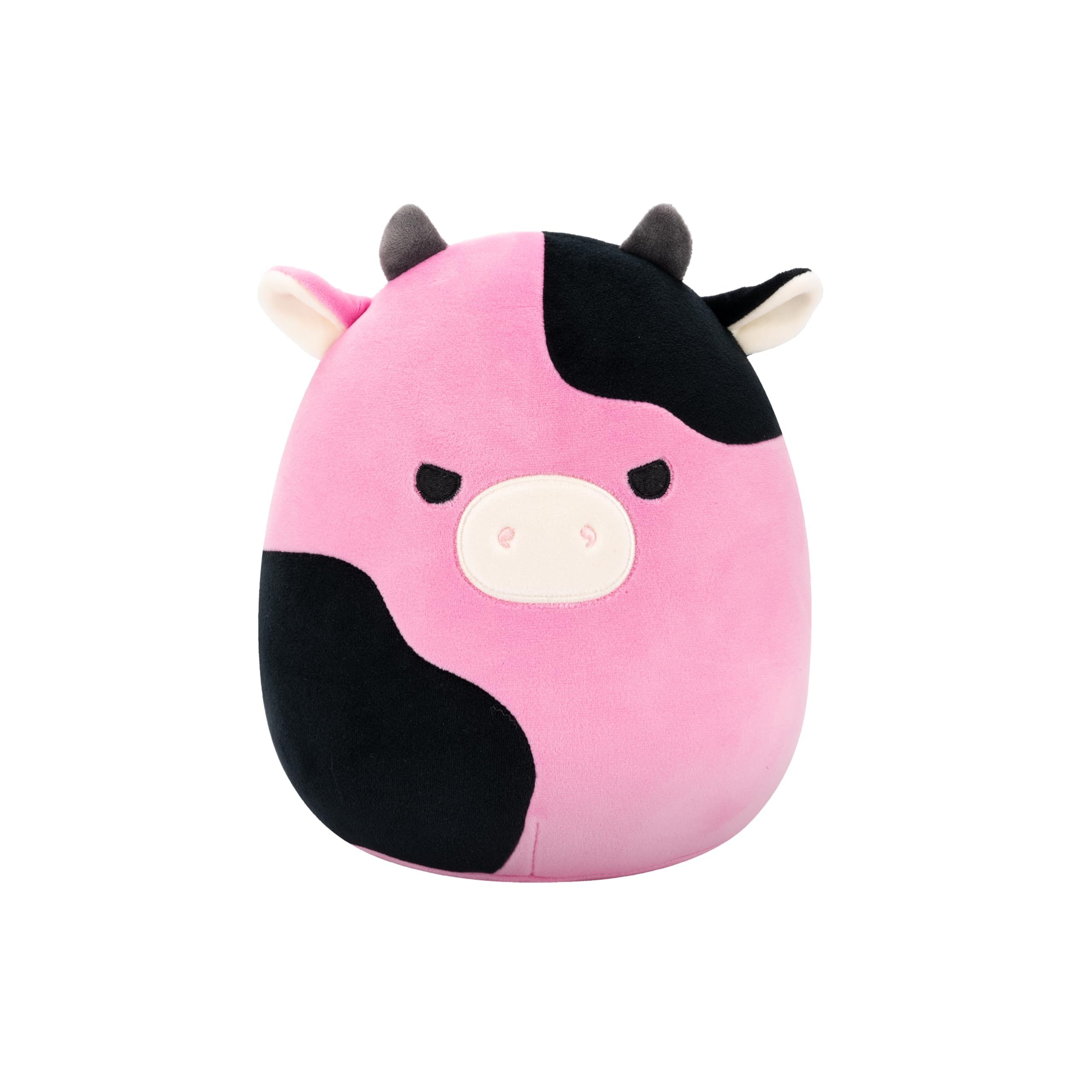 Squishmallows Original 8in Pollyanna The Black and Pink Cow – Official Jazwares Plush (Little)