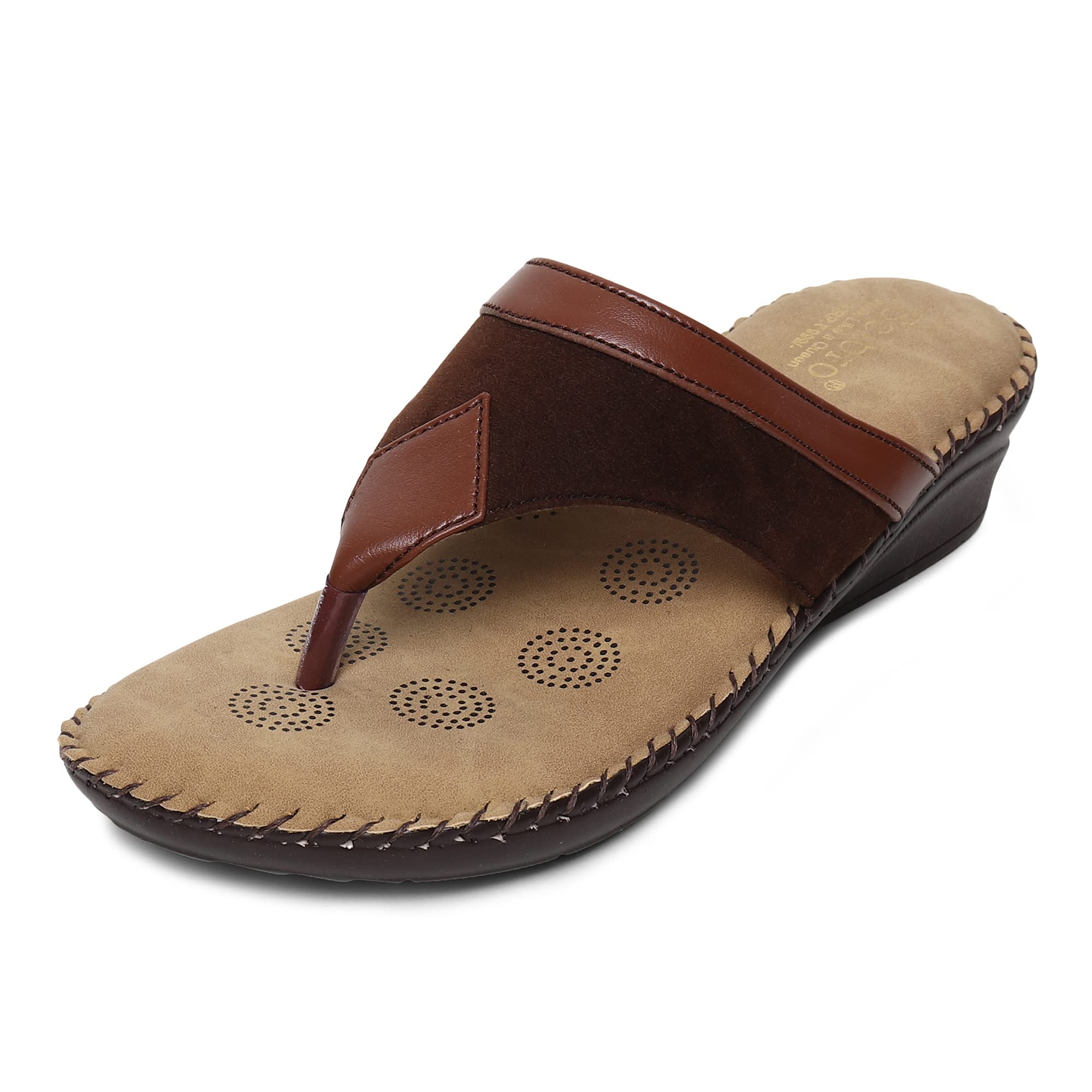 SELBRO Doctor-Plus Orthopedic Slippers for Women with Extra Soft Padding SLB-D1 (Brown A, numeric_6) (B0BF19XFFK) Amazon Price History, Amazon Price Tracker