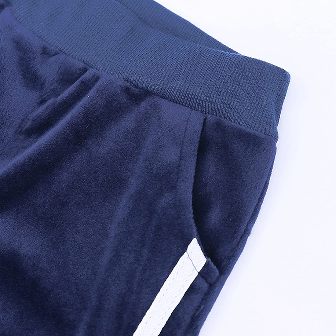 Verve Jelly Kids Toddler Boys Girls strój jesienno-zimowy aksamitne ubrania bluza z kapturem z długim rękawem topy długie spodnie 2 szt. Zestaw dresowy