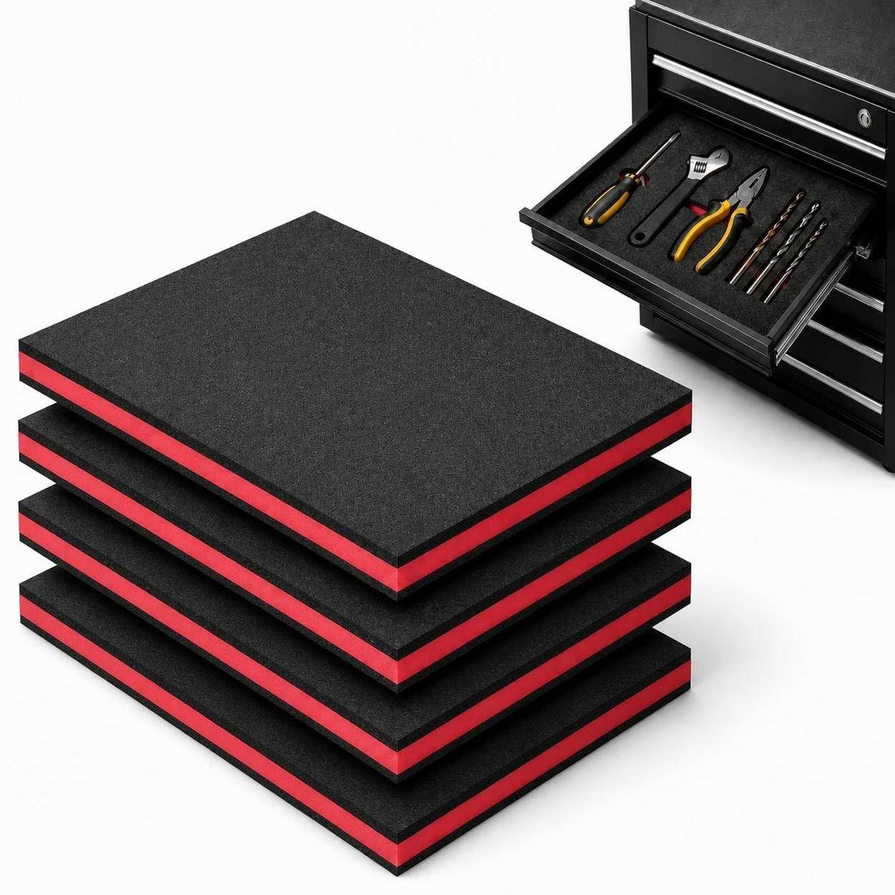 Storystore Tool Box Foam Organizer 16x12x1 4-Pack