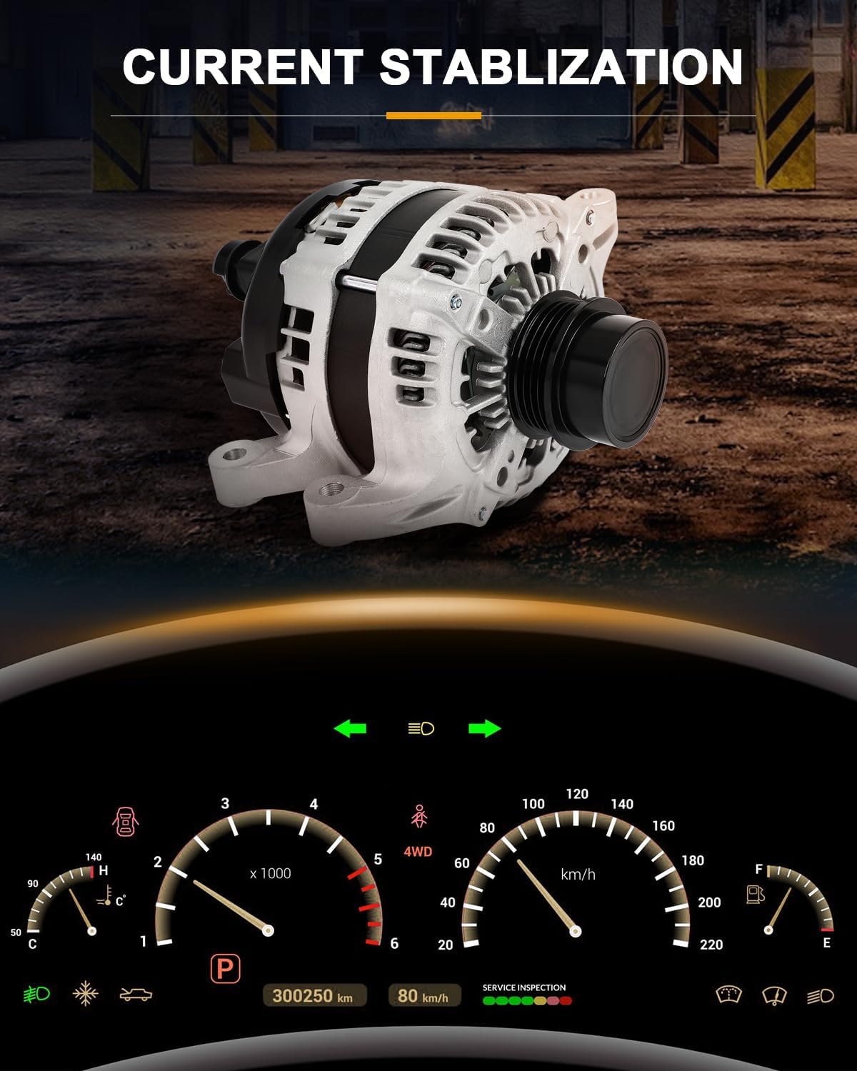 ROADFAR Alternator Compatible for for Ford for Edge 2015-2016,for Ford for Fusion 2013-2020,for Ford for Taurus 2013-2017,for Lincoln for MKC 2015-2019,for Lincoln for MKZ 2013-2020, Replace 11665