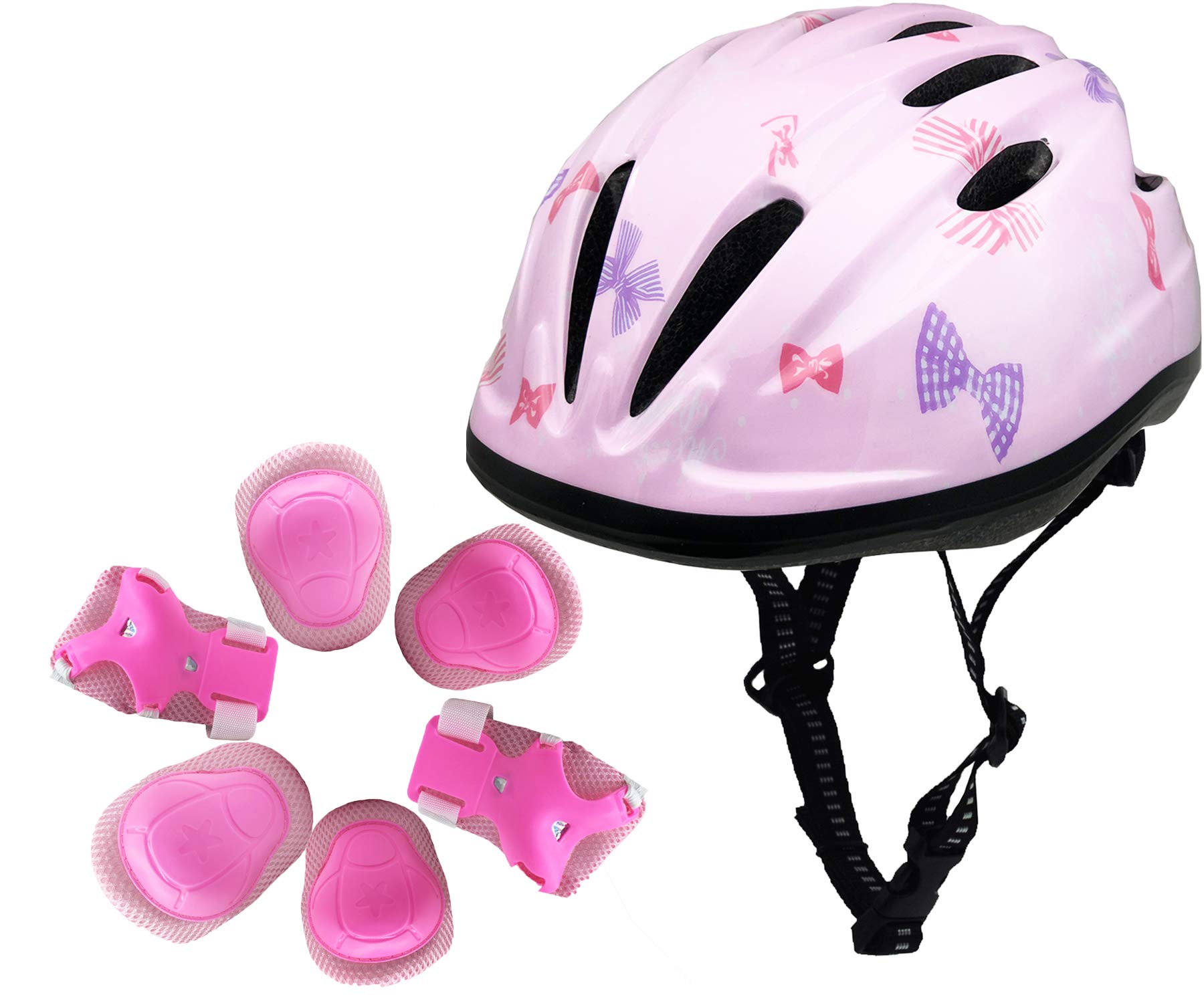 BeBeFun Pink Girl Toddler and Kids Multi-Sport Bike Super Lightweight Helmet