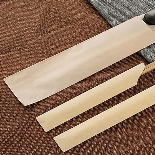 Miniatura 3 de Cabilock Juego de 200 piezas de palillos de papel kraft para sushi, palillos japoneses, bolsa de palillos de papel, bolsa de palillos de papel,