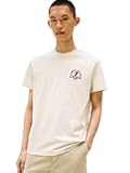 Men's Short Sleeve Cotton Graphic T-Shirts with Embroidered Chest Logo