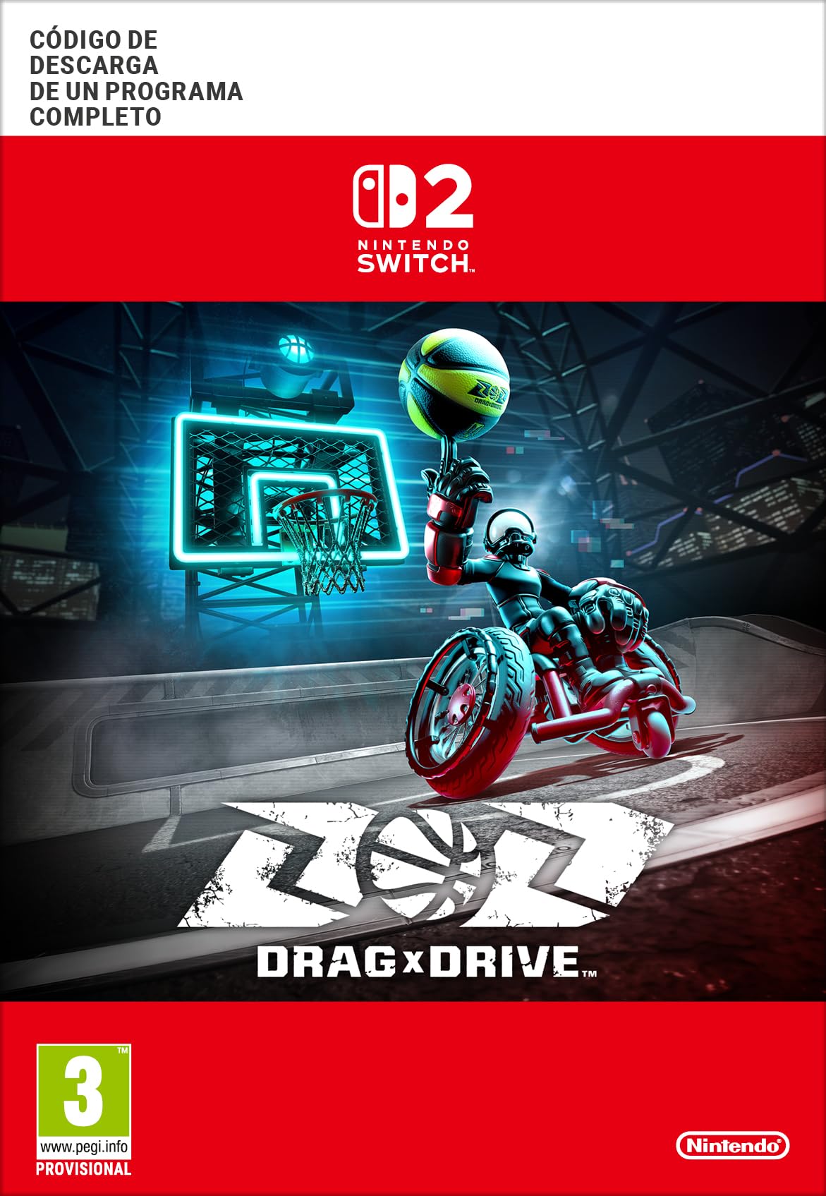 Carátula de Drag x Drive Standard | - Código de descarga para Switch 2 (edición PAL España)
