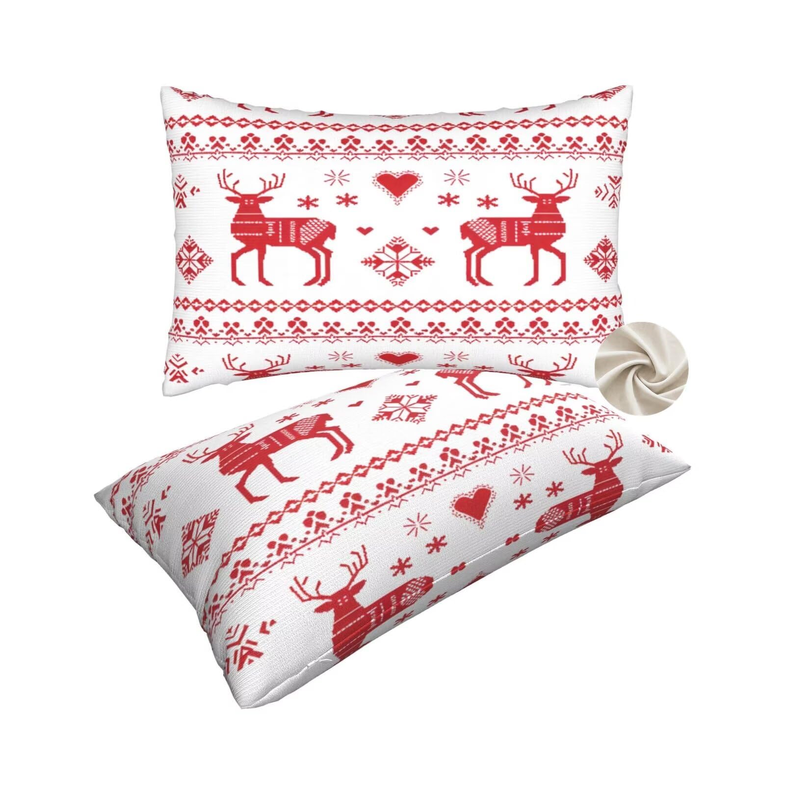 Housses de coussin 50x80 cm lot de 2 pour proteger et embellir vos oreillers