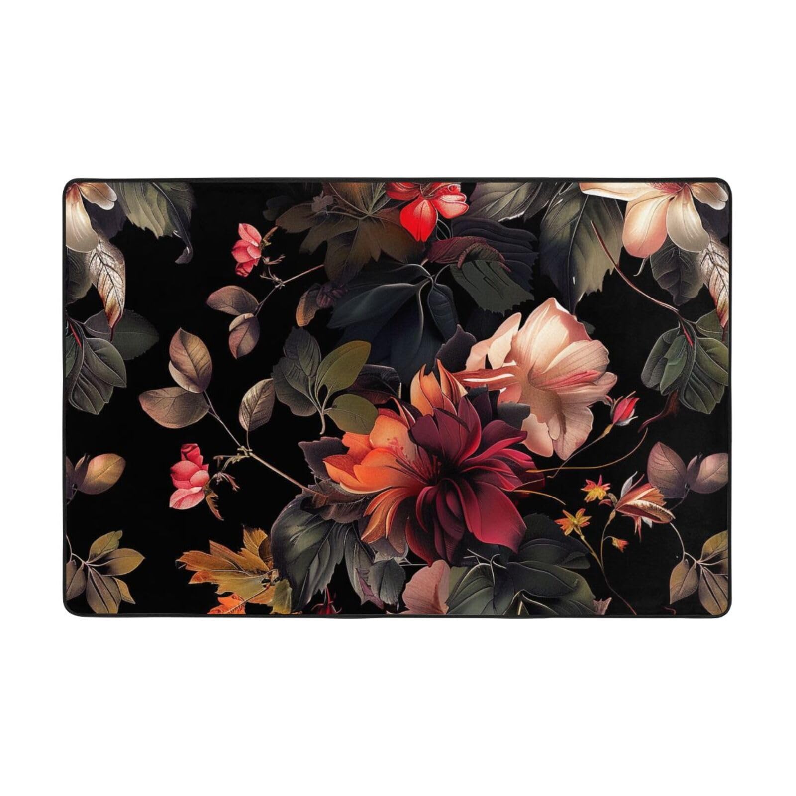 Tapis de sol antidérapant de Noël 183 x 122 cm lavable en machine