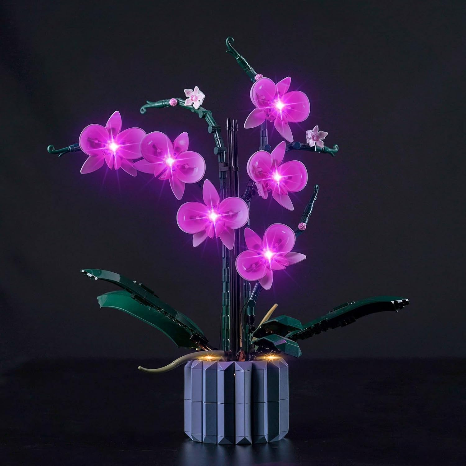 Upgraded Light Kit for Lego Orchid Artificial Plant Building Set, Compatible with Lego 10311, Best Gifts for Adults (Model Not Included)