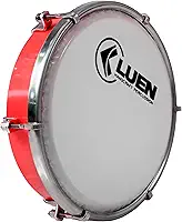 Tamborim - Serie Colorsteel Vermelho 06" 6 Afin Simples Pele Leitosa