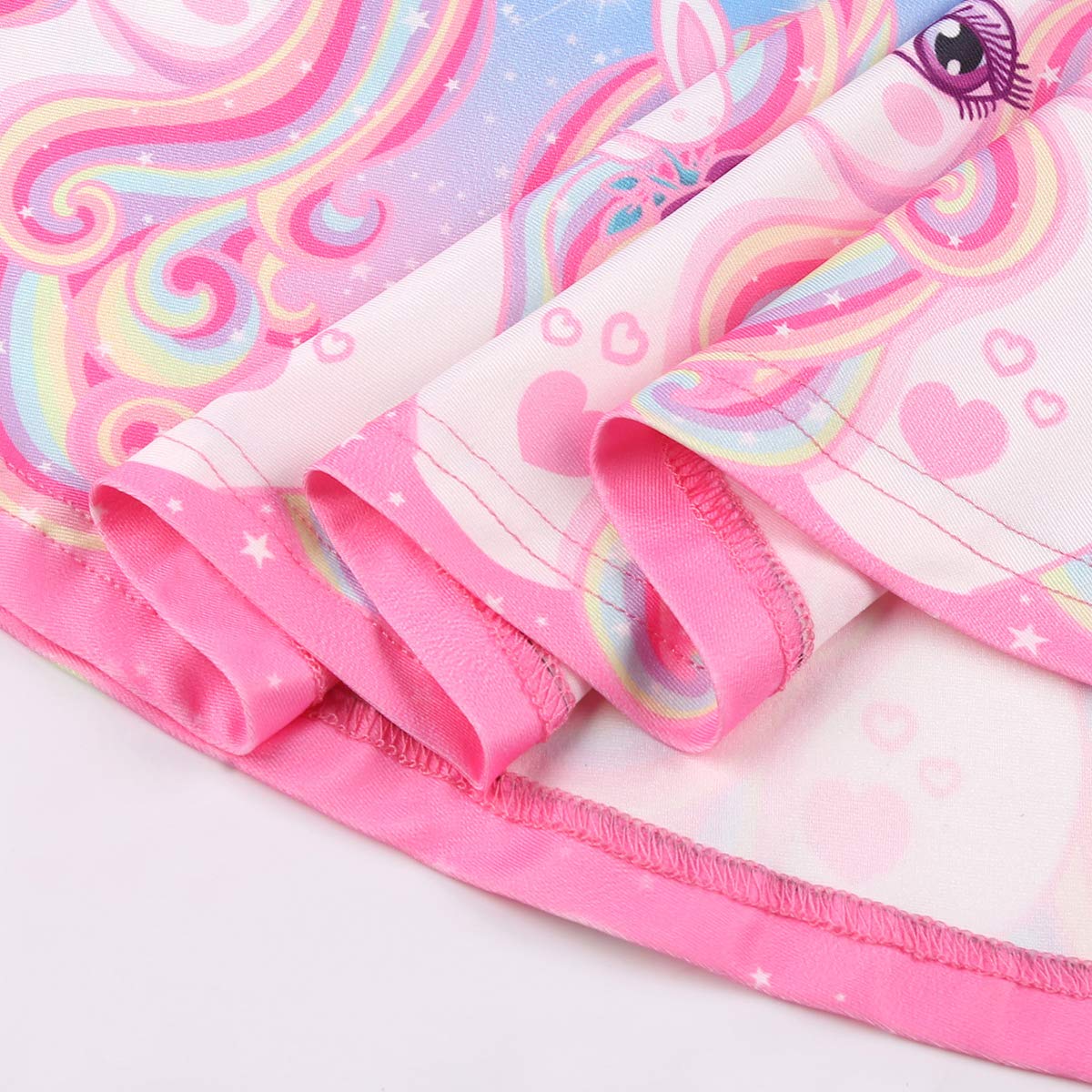 LaBeca Vestido sin mangas de manga larga para niñas pequeñas, grandes, unicornio, sirena, vestidos casuales